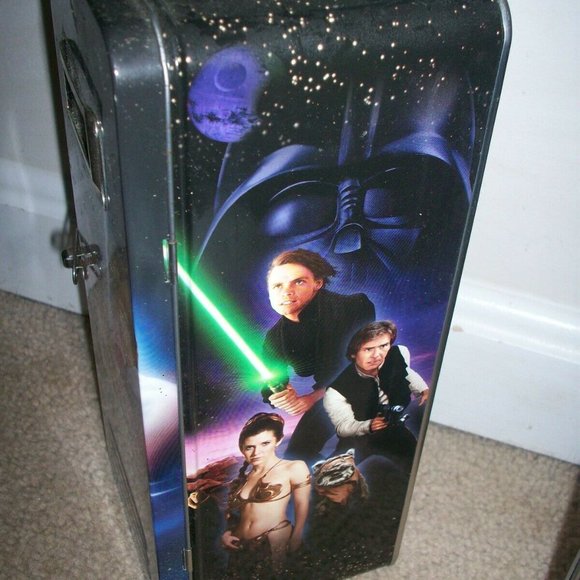 Star Wars Toy Lot Micro Machines Mini Heads Darth Vader Trooper Tin Box, Figures - Picture 10 of 14